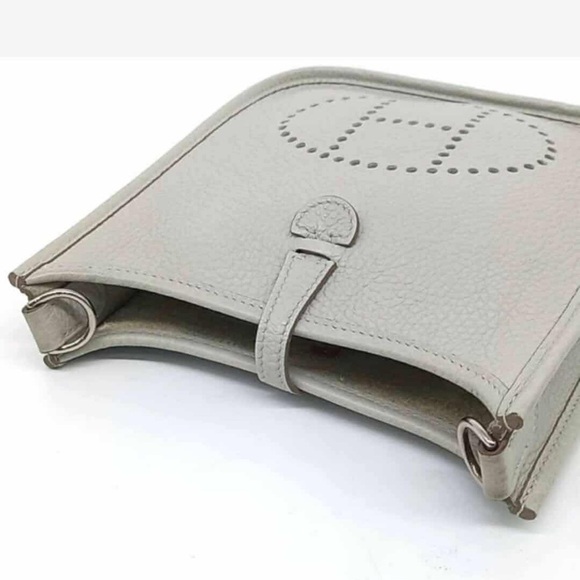 Hermes Evelyne 16 Gray Leather Shoulder Bag - Picture 3 of 6